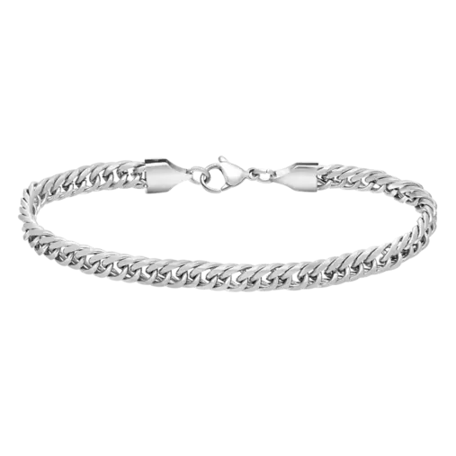 Gerecycled stalen herenarmband gourmet