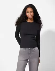 Longsleeve - Modaal - zwart