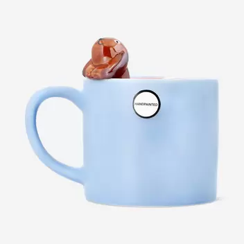 Blue mug with 3D sausage dog - 46...