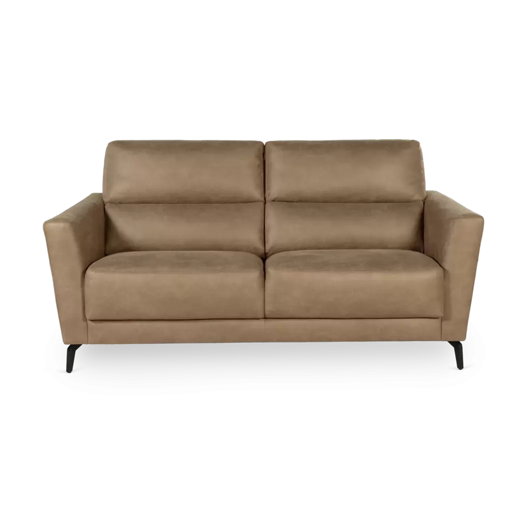 2,5 zitsbank Dakota - microleder Bull Liver - hoogwaardig zitcomfort