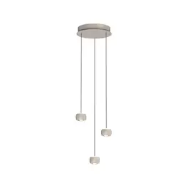 Hanglamp Cosmo rond 3-lichts creme