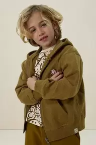 Donkergroen oversized vest