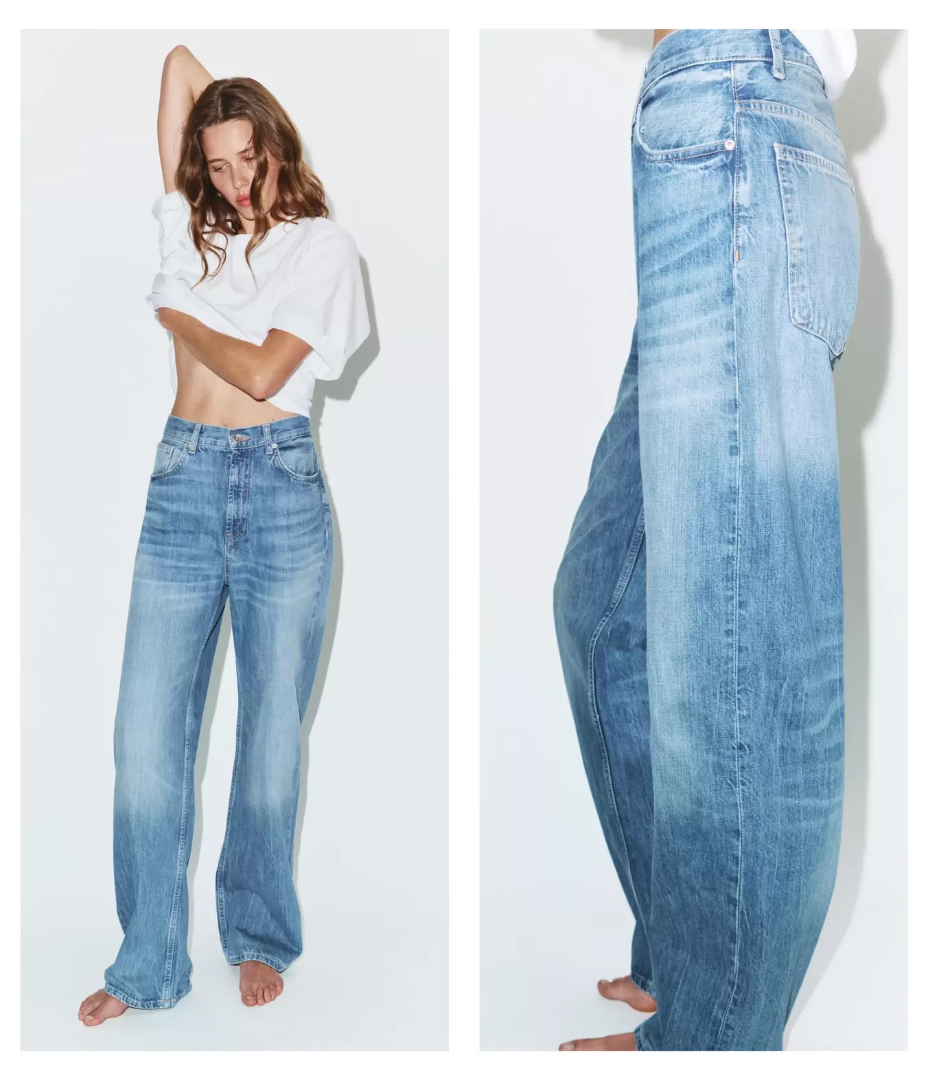 JEANS TRF STRAIGHT WIDE TIRO ALTO