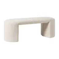 Bank Sara bouclé - beige - 45x120x44 cm