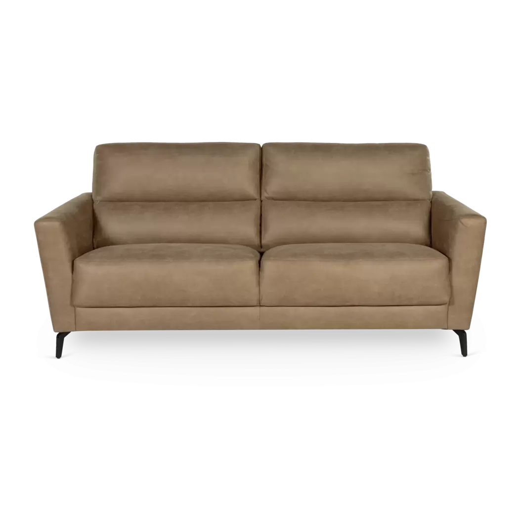 3 zitsbank Dakota - microleder Bull Liver - hoogwaardig zitcomfort