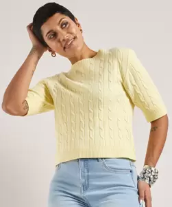 Trui met kabelpatroon