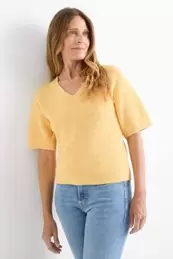 Gebreide trui - korte mouw