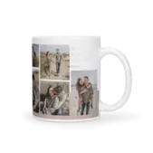 Mok met foto en tekst