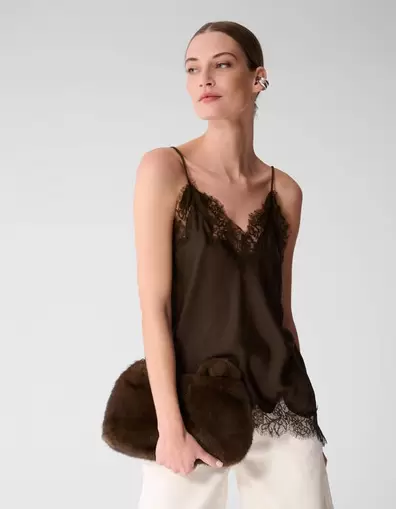 Kanten Asymmetrische Top Bruin