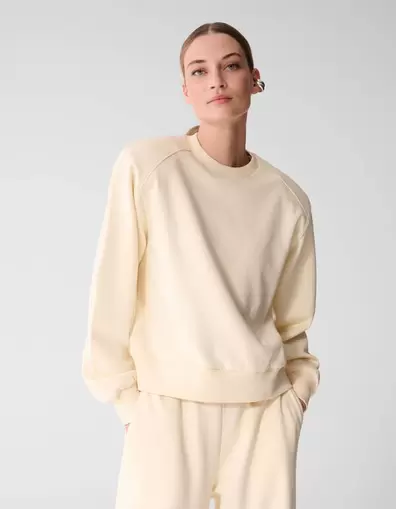 Big Shoulder Sweater Gebroken Wit