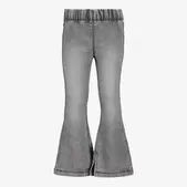 TwoDay meisjes flared tregging met split grijs
