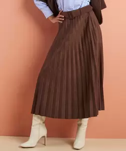 Plisse rok met riem