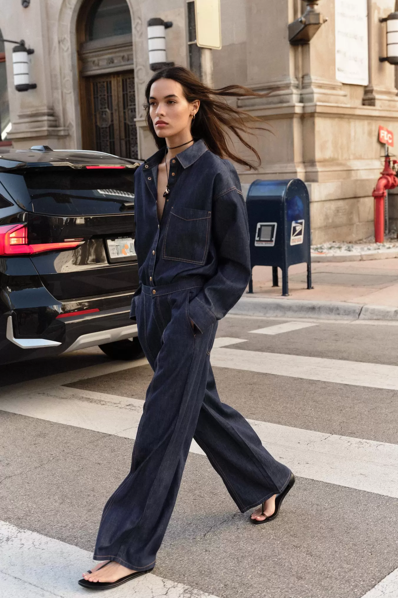 JEANS Z1975 JOGGER WIDE LEG HOGE TAILLE