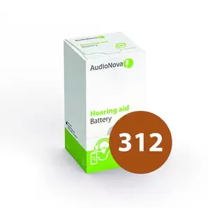 AudioNova - hoortoestel batterijen maat 312 (60 stuks)