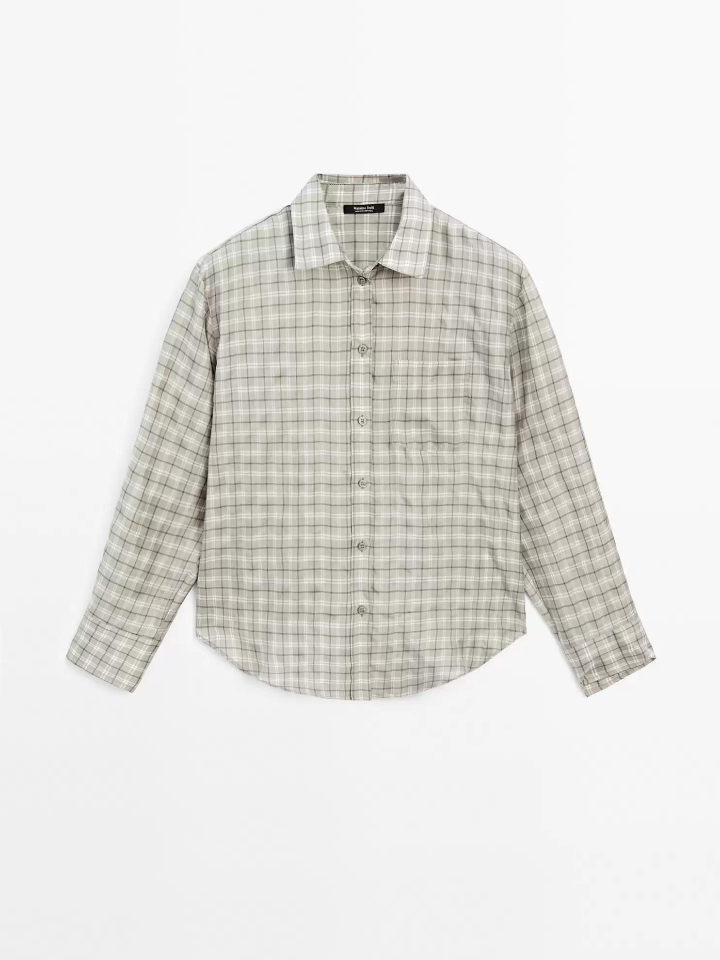 Camisa fluida cuadros 100% cupro