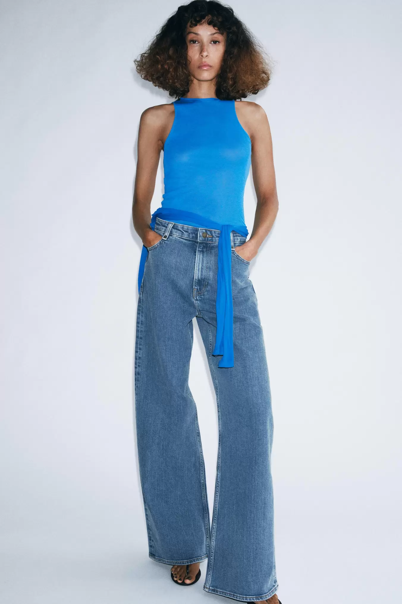 JEANS ZW COLLECTION WIDE LEG HOGE TAILLE