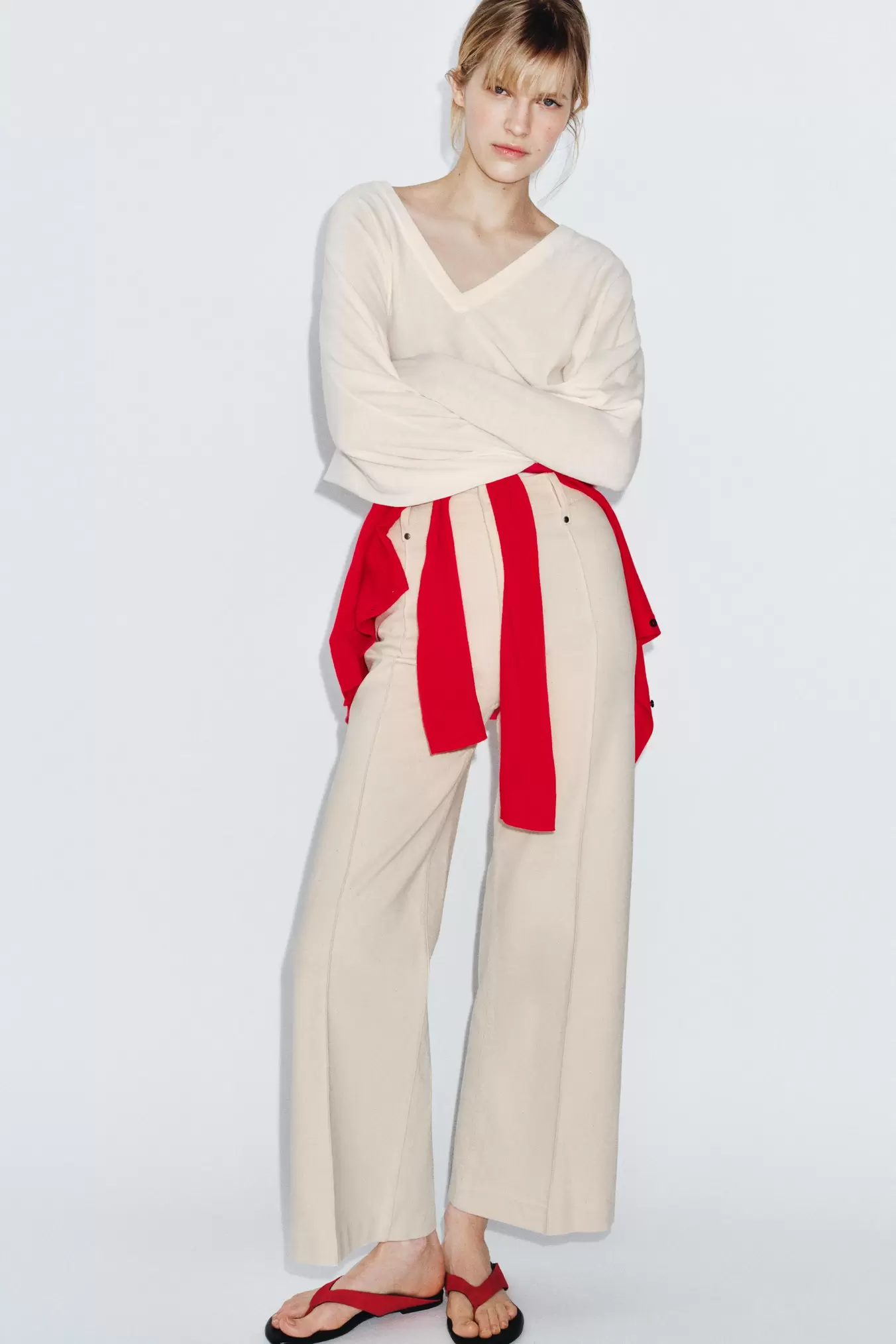 JEANS ZW COLLECTION TAILORED WIDE LEG HOGE TAILLE