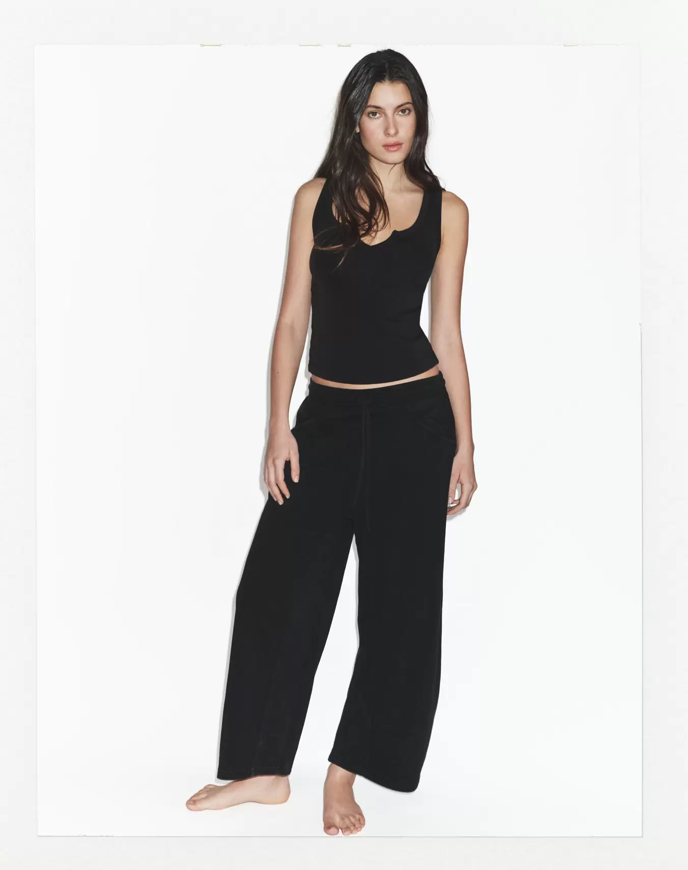 SWEATBROEK MET VERWASSEN EFFECT