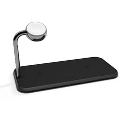 ZENS Dual + Watch Qi draadloze oplader - Zwart