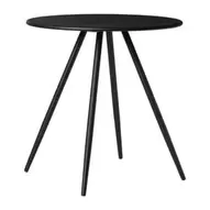 Bijzettafel Manolo hoog - zwart -ø45x45 cm