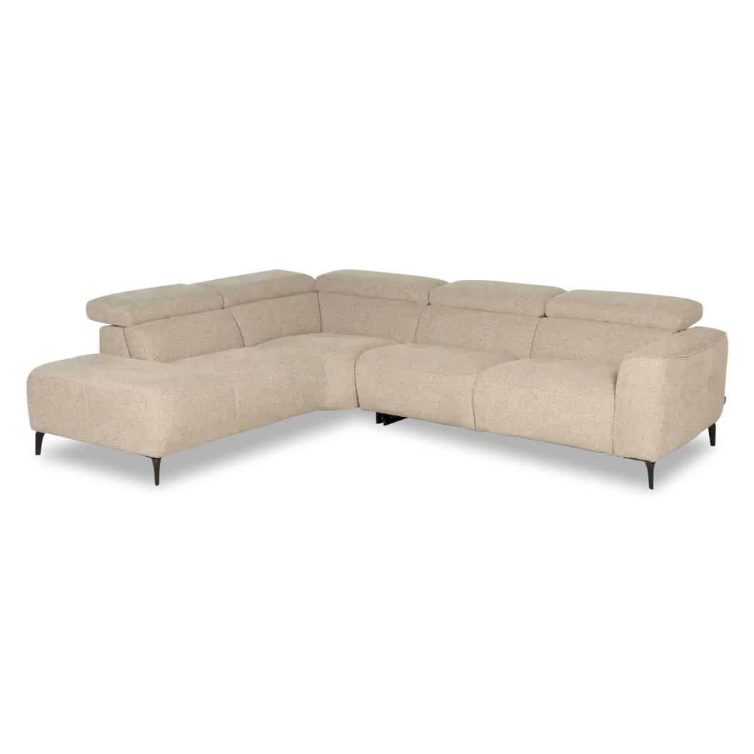 Hoekbank Scala - ottomane + 2,5-zits - stof Milan Mink