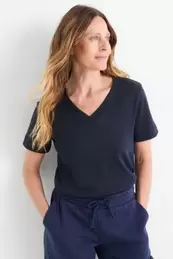 T-shirt met V-hals - slim fit