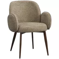 Eetkamerstoel Eva met armleuning - taupe