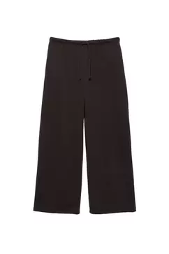 Joggingbroek met wijde pijpen en verstelbare zoom