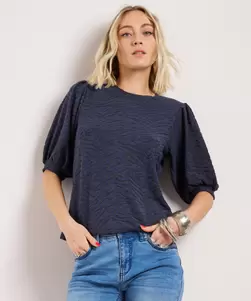 Velours jacquard t-shirt