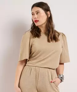 Jersey glitter t-shirt pofmouw