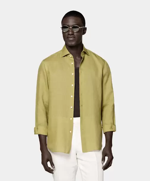 Light Green Linen Shirt