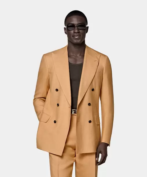 Orange Tailored Fit Milano Suit