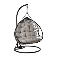 Hangstoel loveseat - zwart/grijs - ø120x200 cm