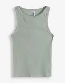 Cropped top - Geribd - turkoois