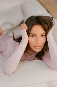 Super soft Boothals shirt met Cashmere Roze