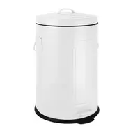 Pedaalemmer retro look - wit - 12 liter