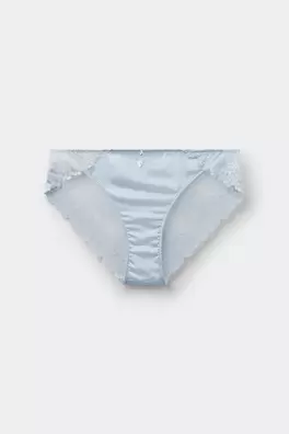 Silky Flowers Silk and Lace Knickers