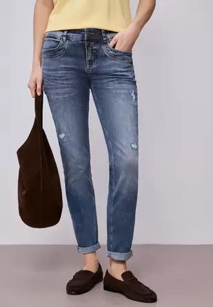 Jeans met destroyed look