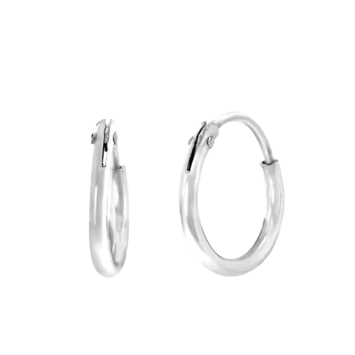 Zilveren oorringen 10mm voor dames