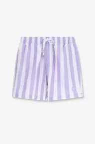 Lichtpaarse zwembroek met strepen