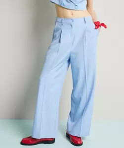 Wijde pantalon strepen dessin