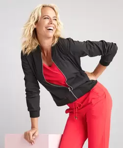 Travelstof bomber jasje