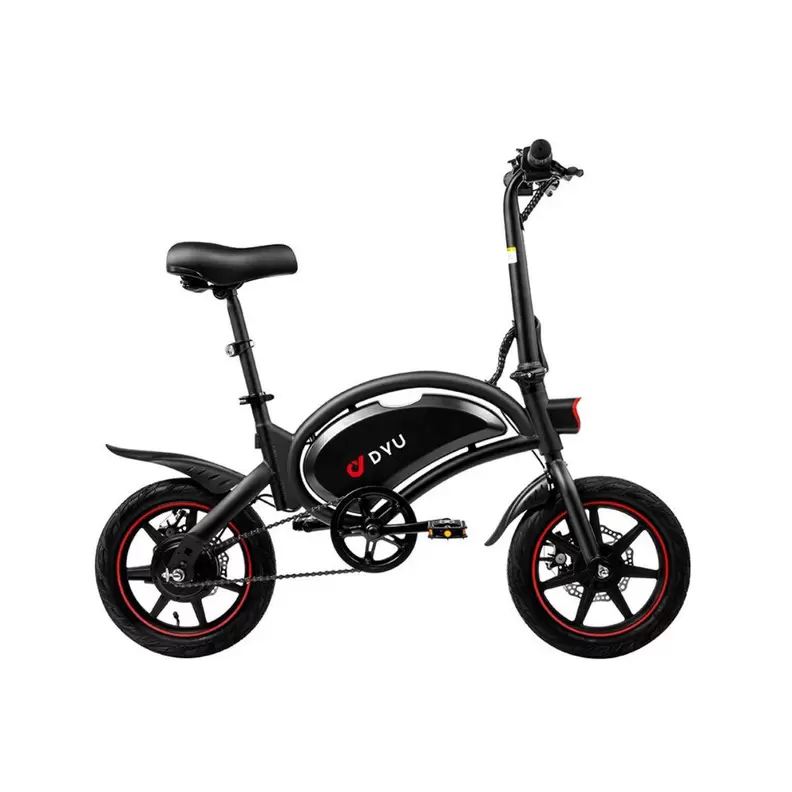 DYU D3F opvouwbare elektrische fiets 14 inch 250W 36V - Zwart