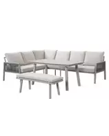 Teun lounge dining set 4-delig - zand