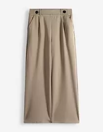 Broek - Elastische sluiting - bruin