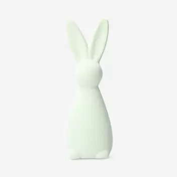 Decorative green flock rabbit - 2...