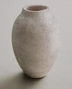 AARDEWERKEN VAAS MET RUW EFFECT