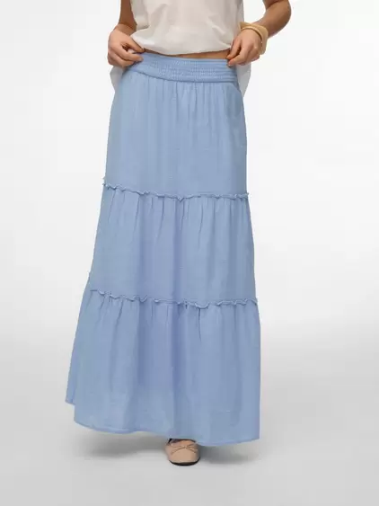 AWKEELEY High waist Long skirt