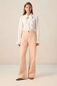 Witte blouse met strik