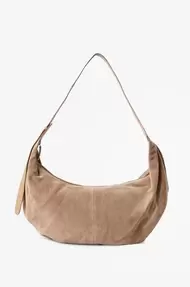 Beige suède tas